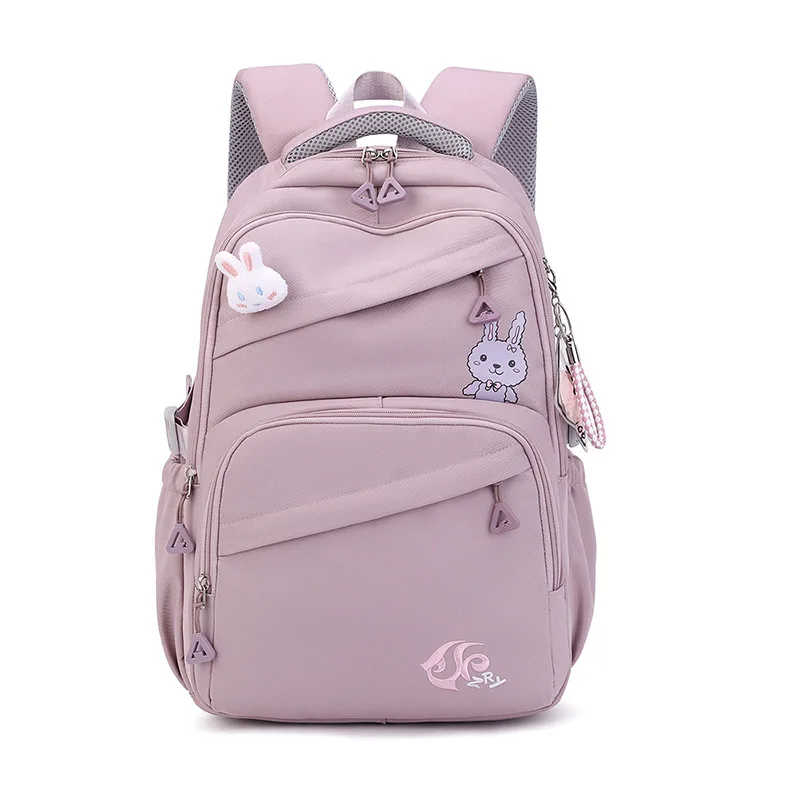 Mochila escolar del Año Chino del conejo para niños, Bolsa Escolar de gran capacidad para adolescentes y niñas, mochilas de viaje para mujeres,