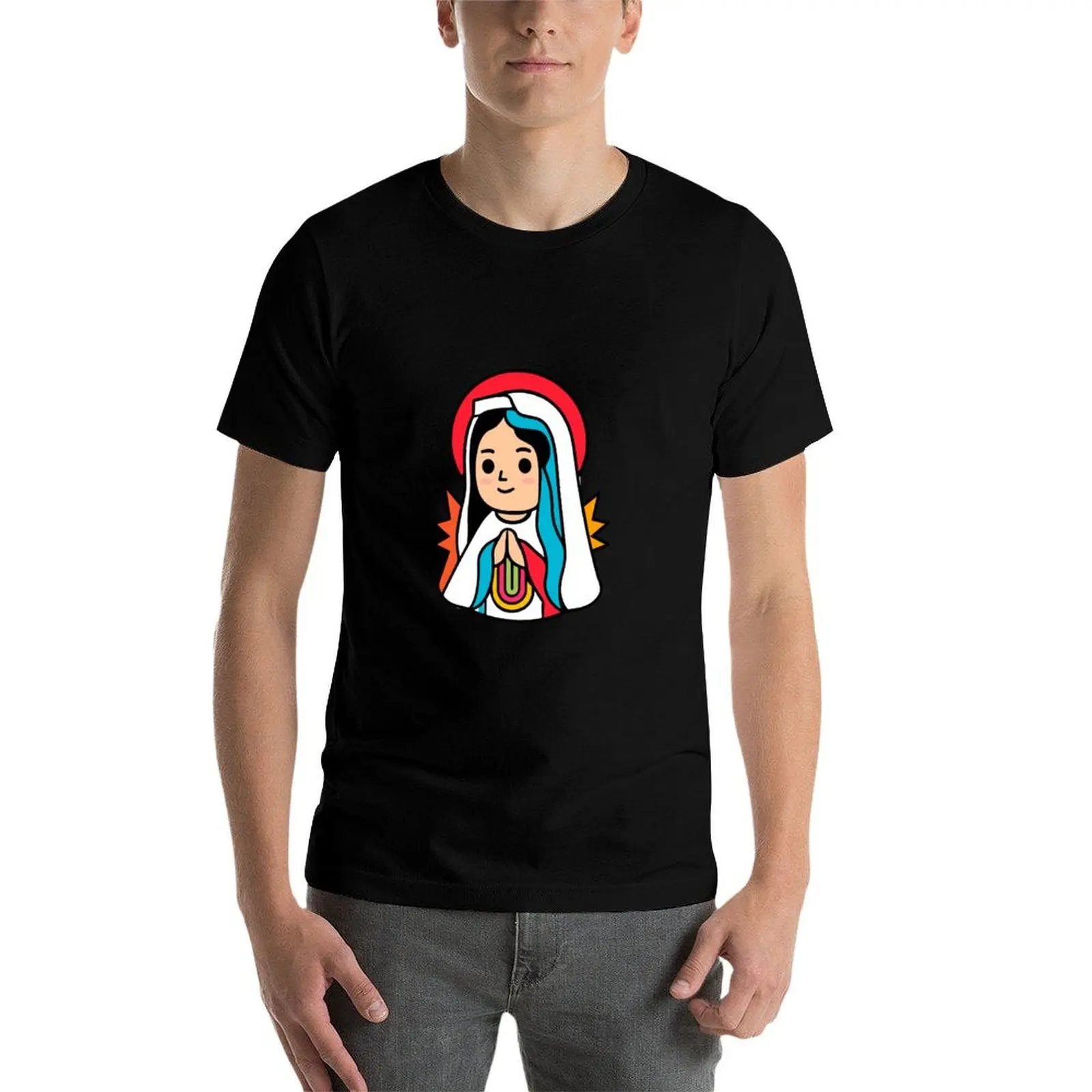 

La Virgen De Guadalupe T-Shirt man tshirt man t shirts for men casual t shirt man cotton T-Shirt