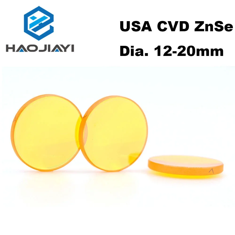 CO2 Focus Lens USA CVD ZnSe Dia 12 15 18 19.05 20 FL 25.4 38.1 50.8 63.5 76.2 101.6 127mm for Laser Engraving Cutting Machine