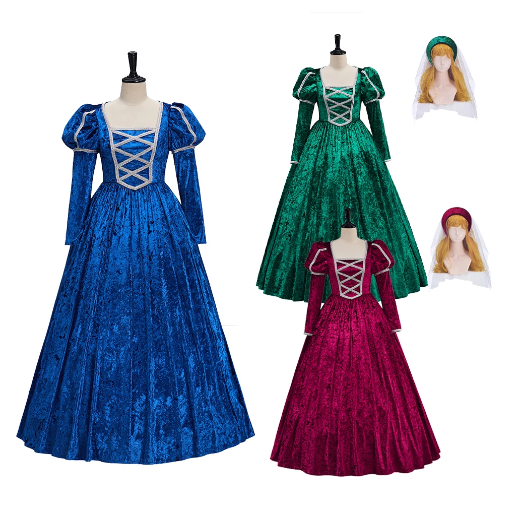 

Tudor Period Queen Elizabeth Ball Gown Dress French Court Medieval Princess Costume Historical Anne Boleyn Style Dress