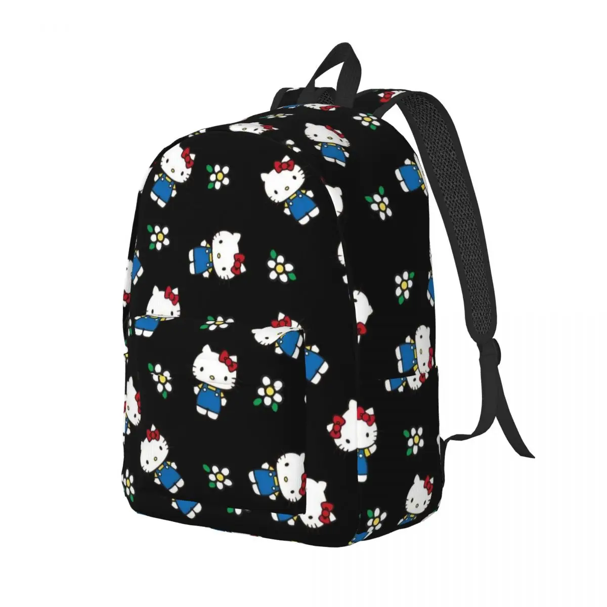 Hello Kitty Cartoon Pattern for Teens Student School Bookbag Daypack Elementary High College Hiking