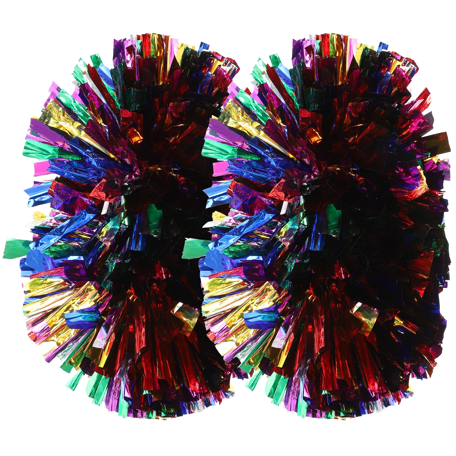 

2 Pcs Hand-cranked Flower Ball Cheering Poms Cheerleading Equipment Pompom Team Accessories The Pet Supplies Squad Props