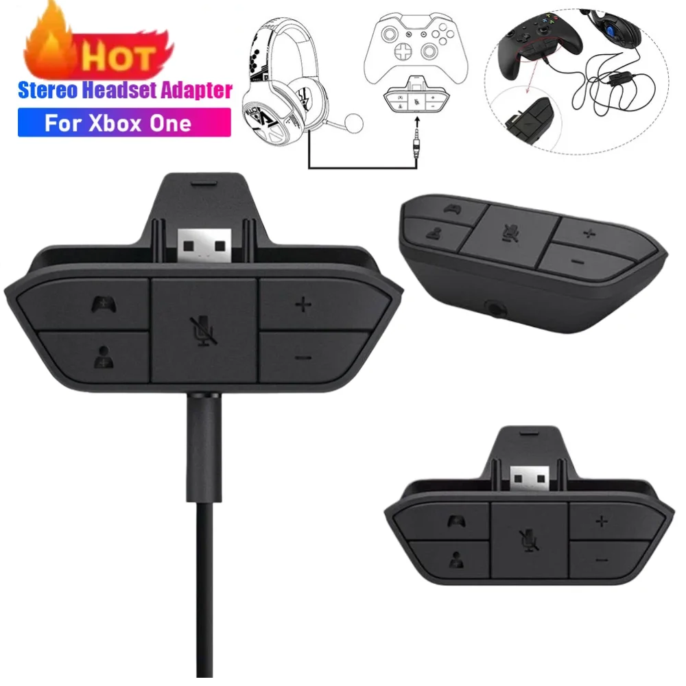 

Стерео аудио микрофон, конвертер для наушников, разъем 3,5 мм, аудиобалансирующий контроллер для Xbox One, беспроводной игровой контроллер, погружные игры