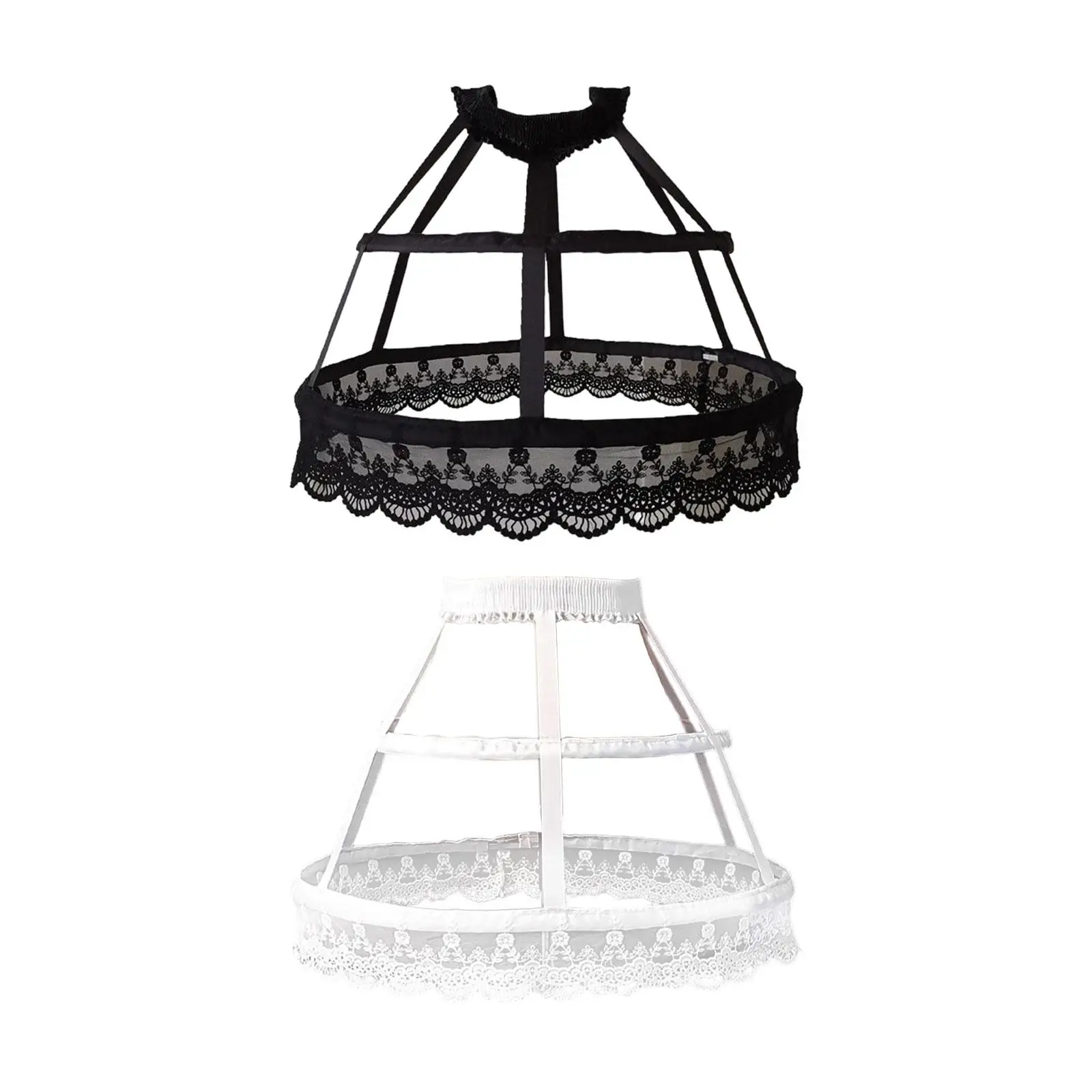 

Женская нижняя юбка с двумя обручами, кринолиновая юбка-комбинация для свадьбы