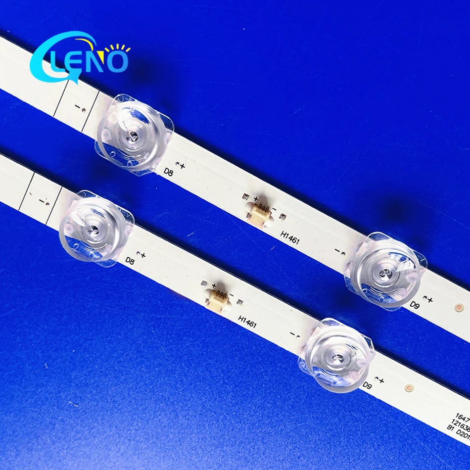 

100% New 2pcs/Kit LED Strips for HSENSE 43 TV 43AE7000F 43AE7010F 43A7100F 43A7160F