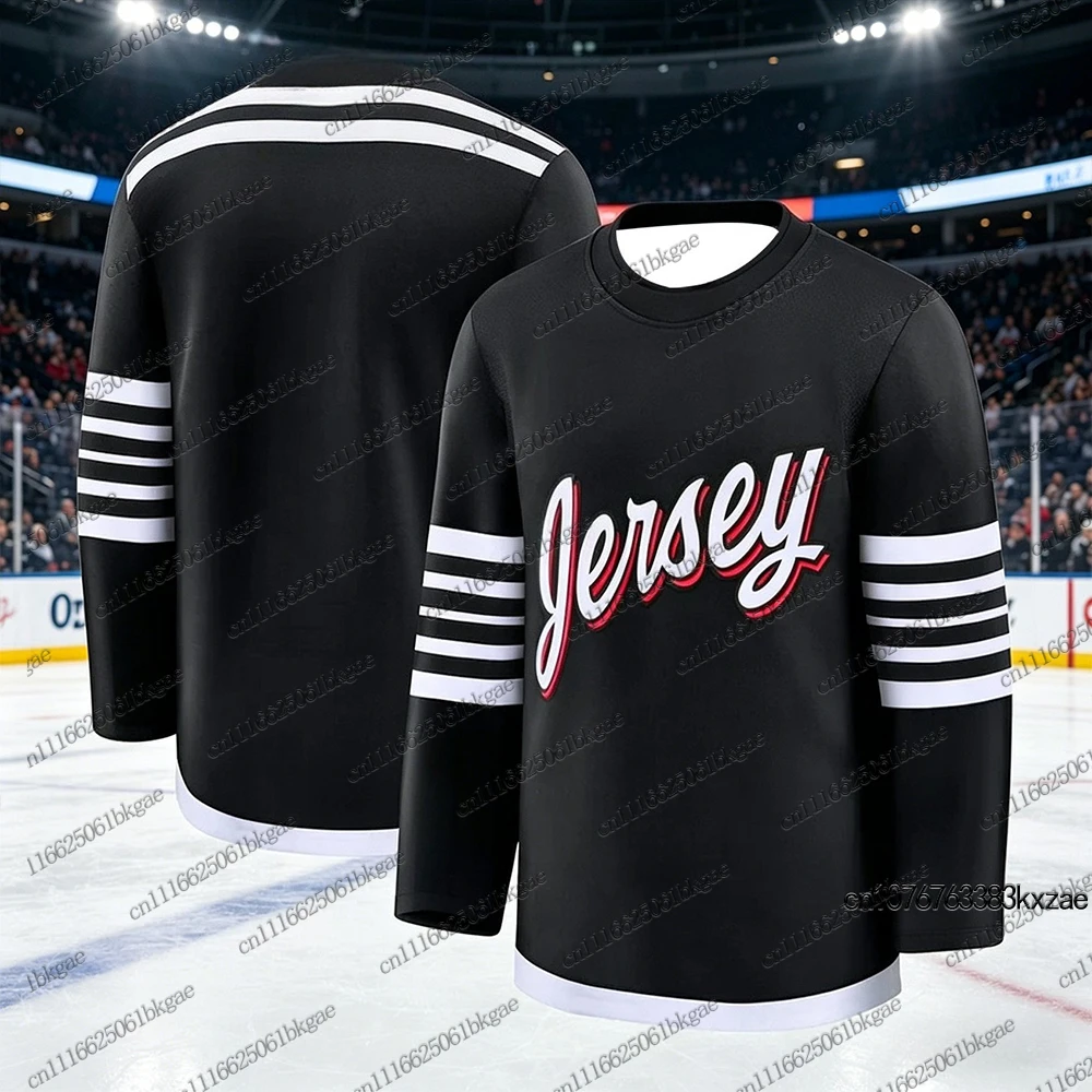 Autumn Winter Hockey Jerseys For Adult/Kids New Jersey Devils Jerseys Casual Sports Hockey Jersey Parent Child Hockey Jerseys