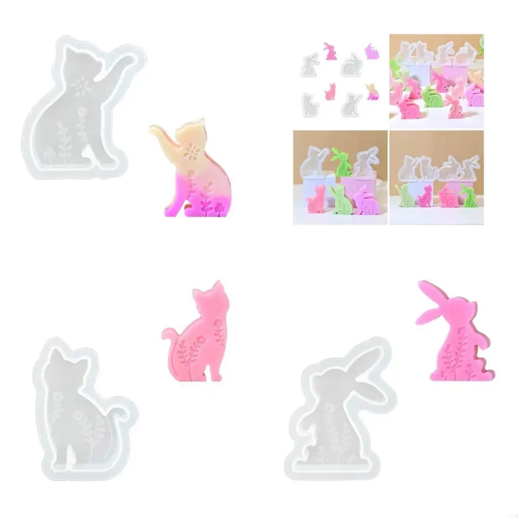 Flexible Making Mould Easy to Demold Silicone Mold Animal Shaped Mould Practical Jewelry Making Supplies