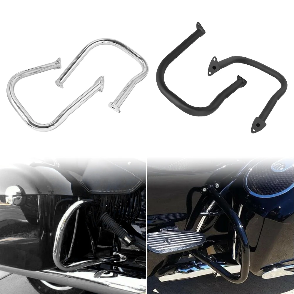 

2PCS Steel Motorcycle Highway Crash Bar Engine Guard Protector Bars Bumper For Indian Chief Chieftain 2014-2019 Roadmaster