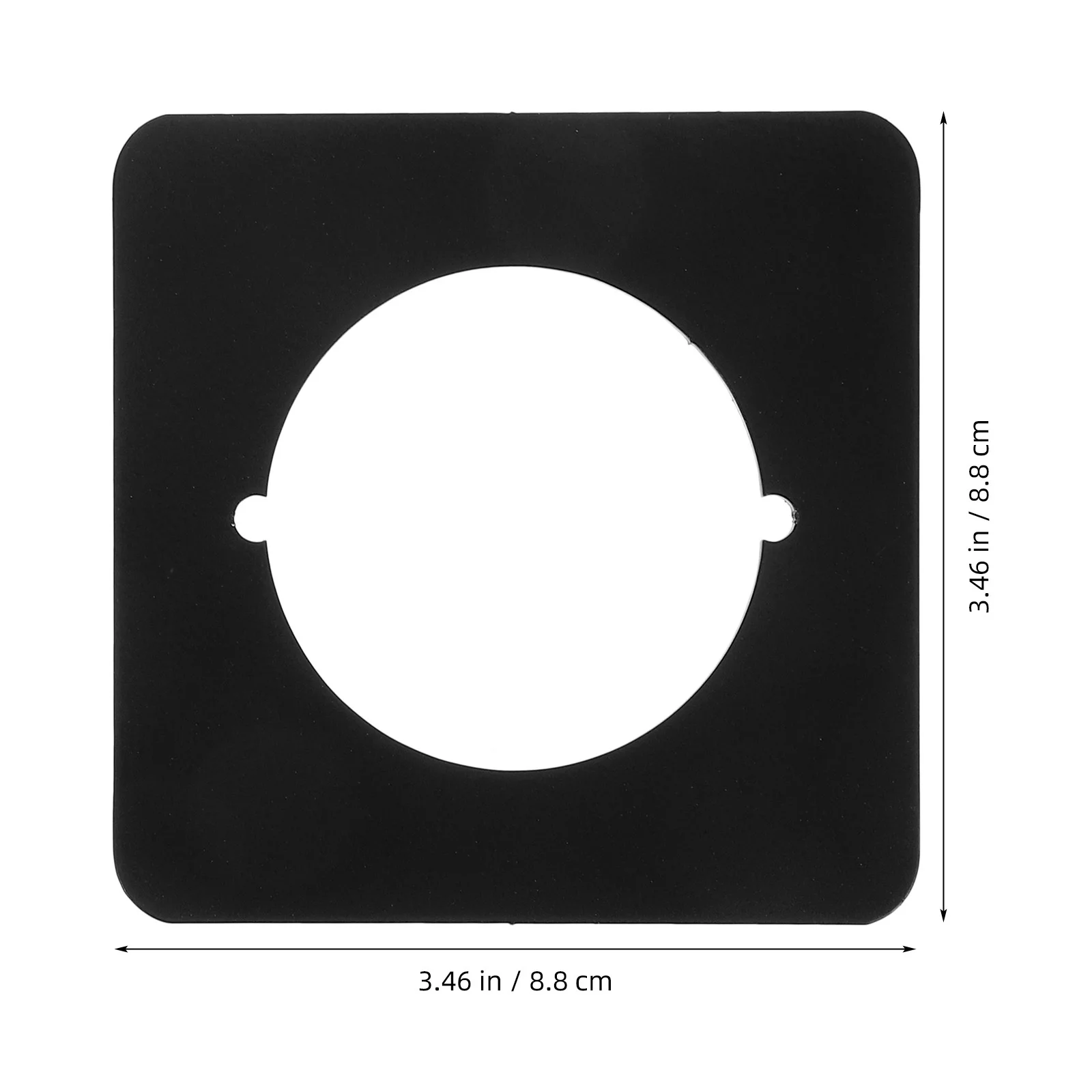Panneau de réparation en acier inoxydable, diamètre intérieur de 5.5Cm, sans perceuse, poignée d'installation, plaque de fixation pour bouton de porte, trou de pêne dormant