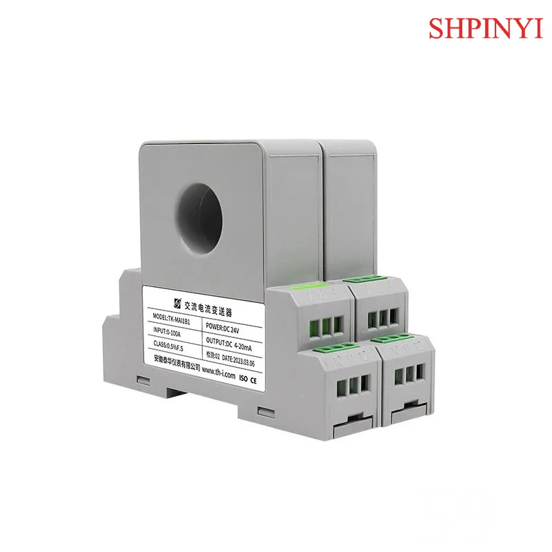22mm Perforated DC Hall Perforated AC Current Transmitter 4-20mA 0-10V RS485 Hall AC Current Transmitter Signal Isolator 0-500A