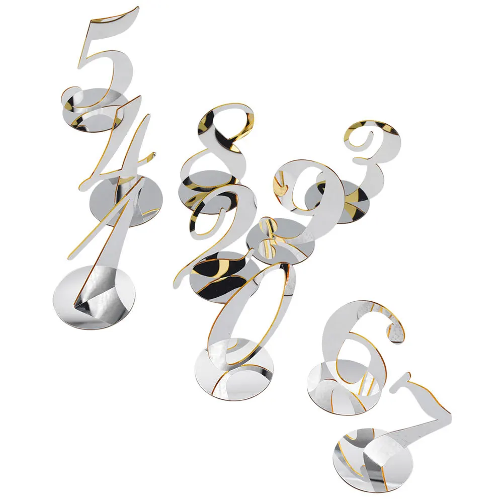 10 Stück wiederverwendbare reservierte Schilder aus Acryl, Tischnummern für Hotel, Bar, Café, Tischdekoration, Hochzeit, Empfang