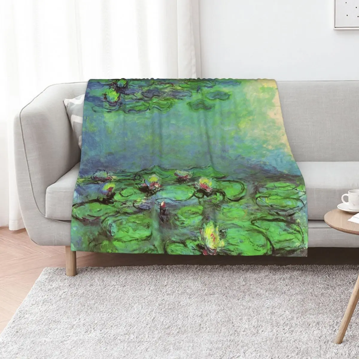 Water Lilies Monet (1914-1917) Throw Blanket Sofa Throw Picnic Tourist Bed covers Decorative Beds wednesday Blankets
