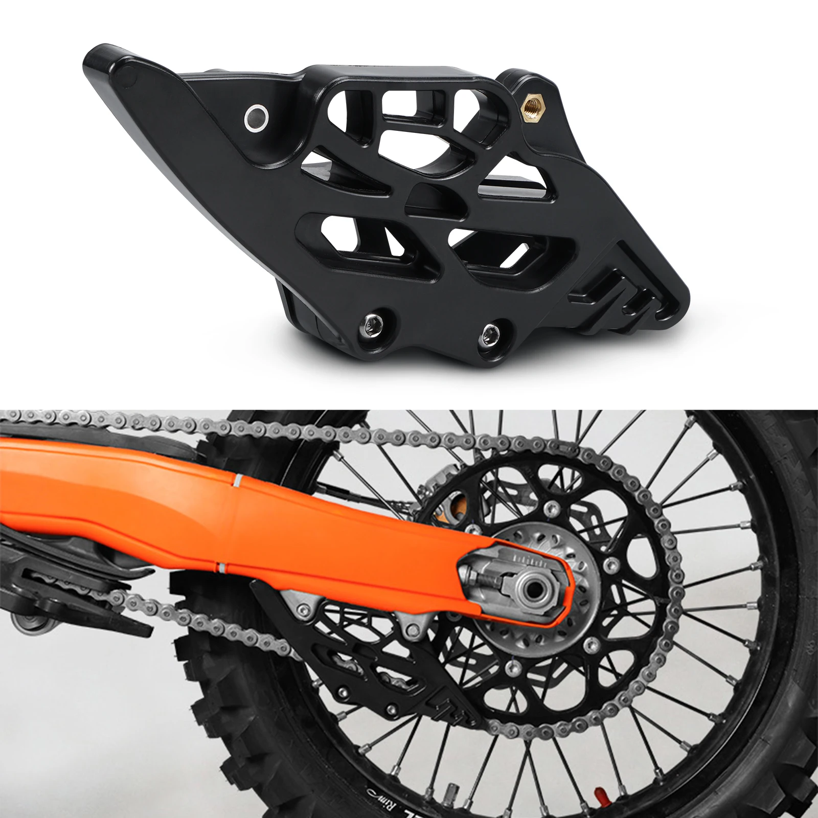 

NICECNC 2024 For KTM EXC 300 EXC-F 350 SX 125 SX-F 450 XC SX-F XC-F 125 250 350 450 EXC-F 500 Rear Chain Guide Slider Protector