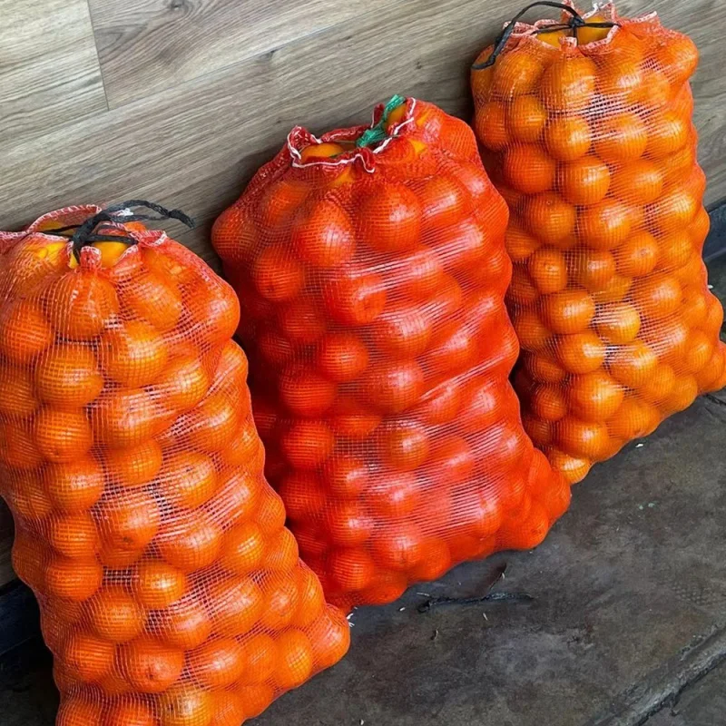 Bolsa de red de plástico para reciclaje, embalaje Tubular de PP para cebolla, patatas y verduras, producto personalizado