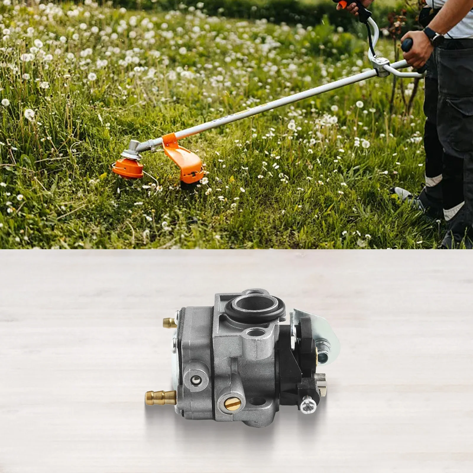 Carburetor for TTL488GDO 2 IN 1 Multi Tool Built to Interface with Standard Fuel Shut Off Solenoid and Linkage