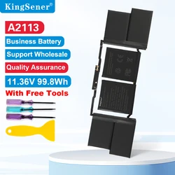 KingSener 8790mAh A2113 Laptop Battery For Apple MacBook Pro Retina 16'' A2141 2019 EMC 3347 BTO/CTO MVVJ2xx/A MVVK2xx/A MVVL2xx