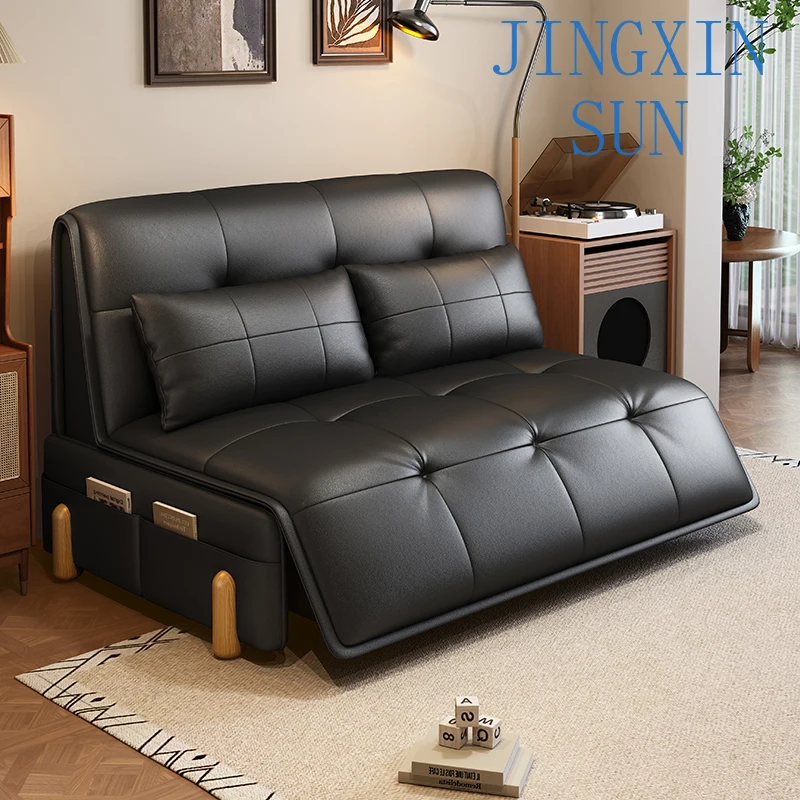 Intelligent voice electric sofa bed foldable dual-purpose