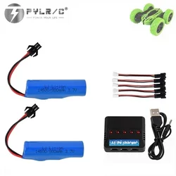 For JJRC C2 D828 RC Car Parts 14500 3.7v 800mah Li-ion Battery with Charger For RC Stunt Dump Car Battery Toys Accessories