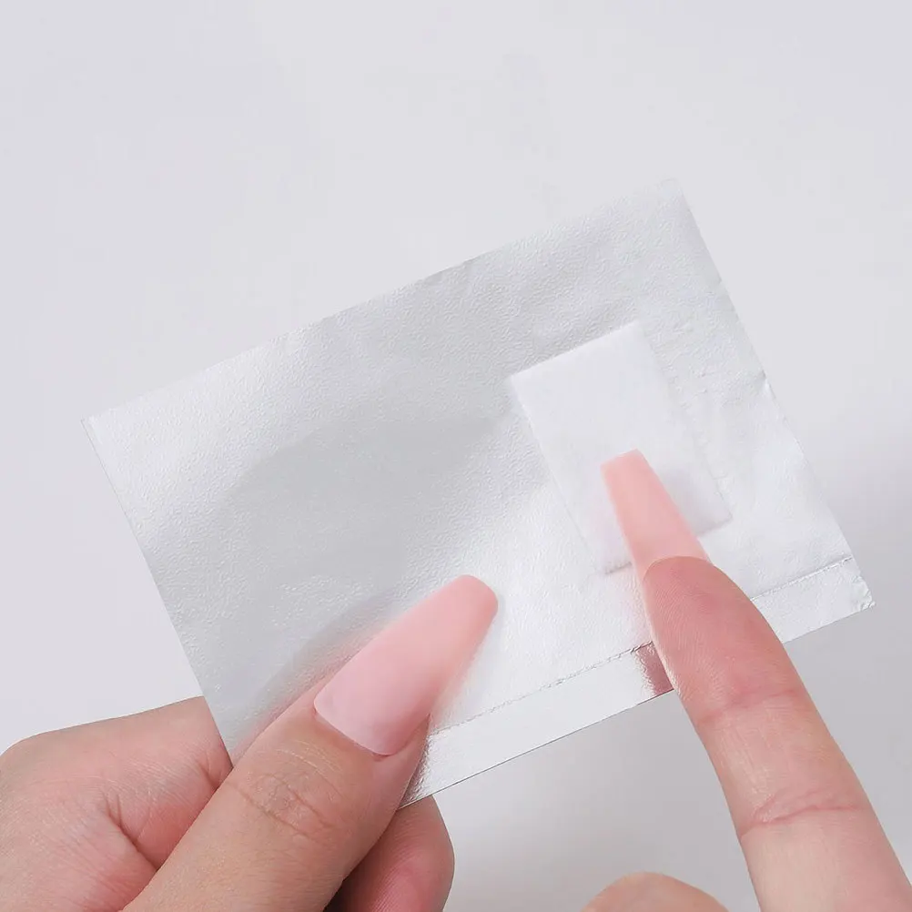 100 pezzi di foglio di rimozione smalto per unghie avvolge foglio di alluminio per unghie Soak Off Gel Polish Remover Pad fogli per salone e uso domestico