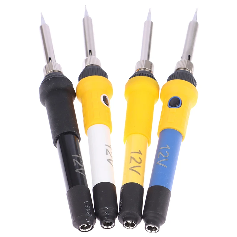 60W DC 12V Portable Soldering Iron Low-voltage Car Battery Welding Rework Repair Tools Solder Wire Tips
