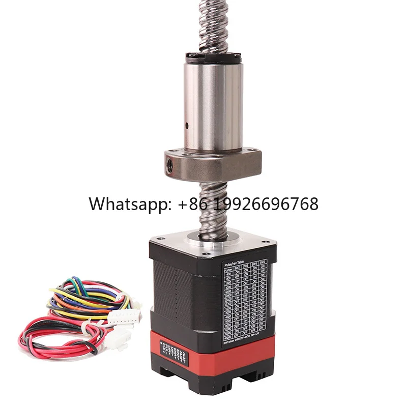 

NEMA17 Servo Ball Screw Motor 1.7A 42x40mm SFU1204 200mm Servo Motor ESS42-P0X for 3D Printer Monitor Equipment Hybrid Servo