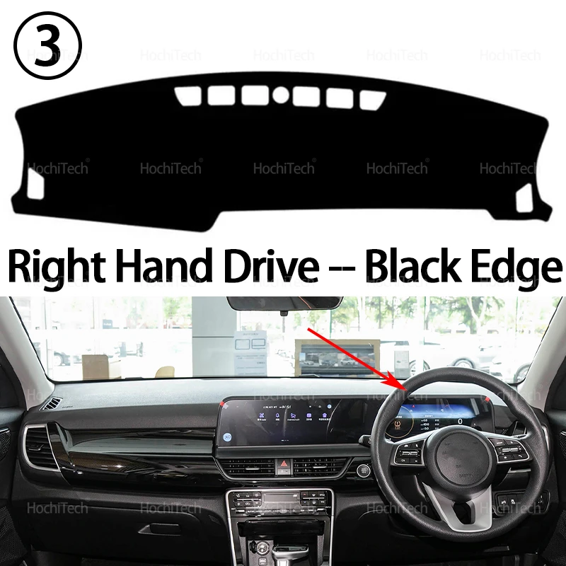 Für Kia Seltos Kia KX3 SP2 SP2i SP2c 2023 2024-Present Facelift Dashboard Abdeckung Anti-Rutsch-Matte Schützen pad Sonnenschirm Teppich Teppich – Detail 11