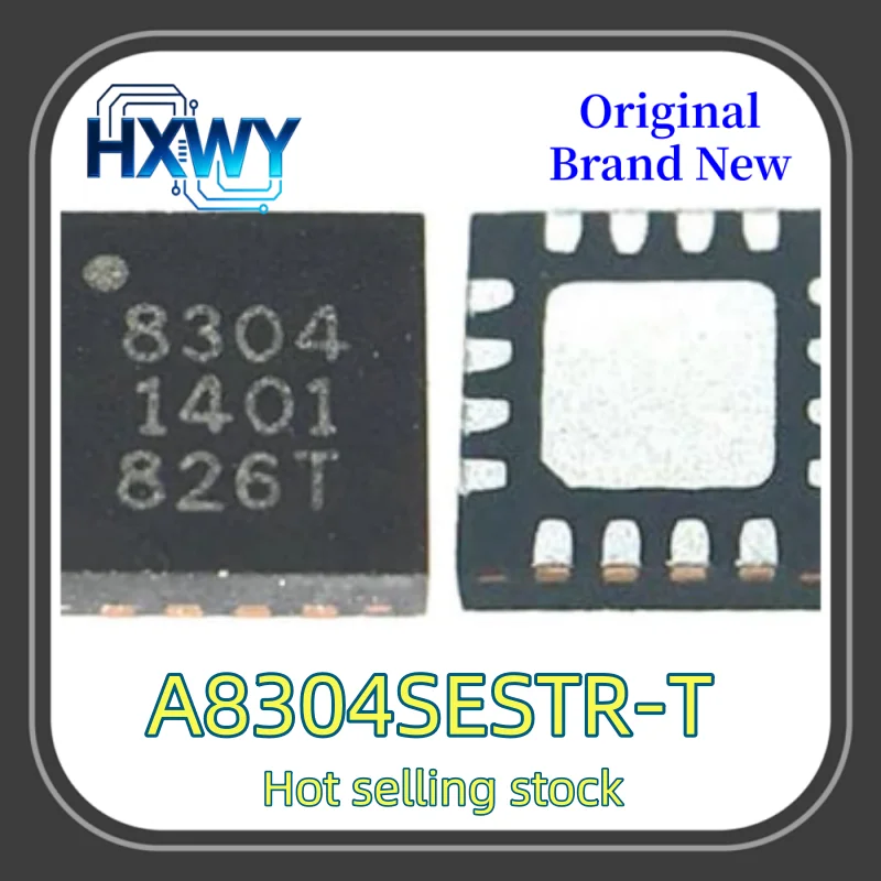 (5/10 pieces) A8304SESTR-T power management chip silkscreened 8304 QFN16 New Electronic Parts Fast Delivery High Quality