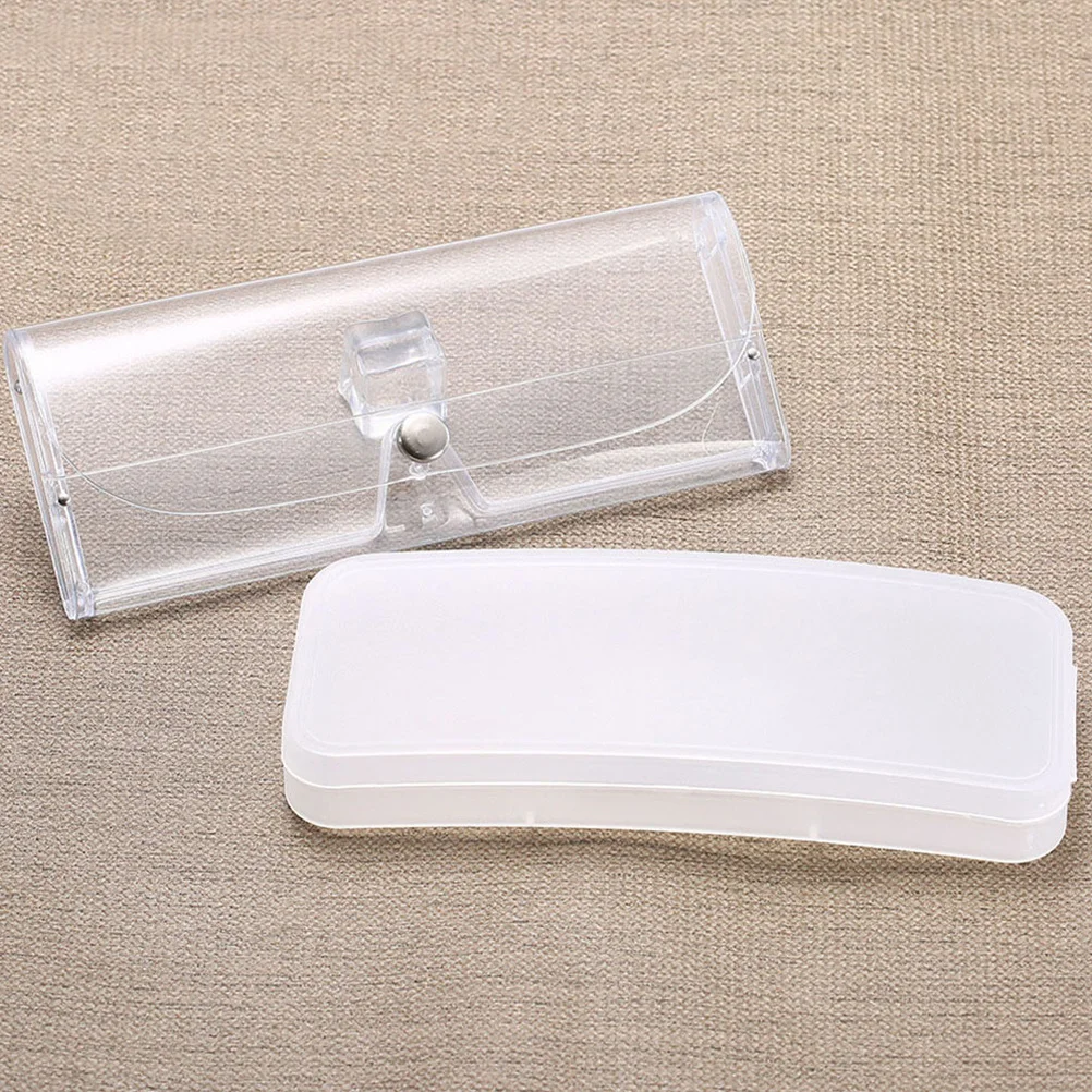 

12Pcs Transparent Hard Eyeglass Case Compact Lightweight Protective Travel Storage for Sunglasses Reading Glasses Hard Shell