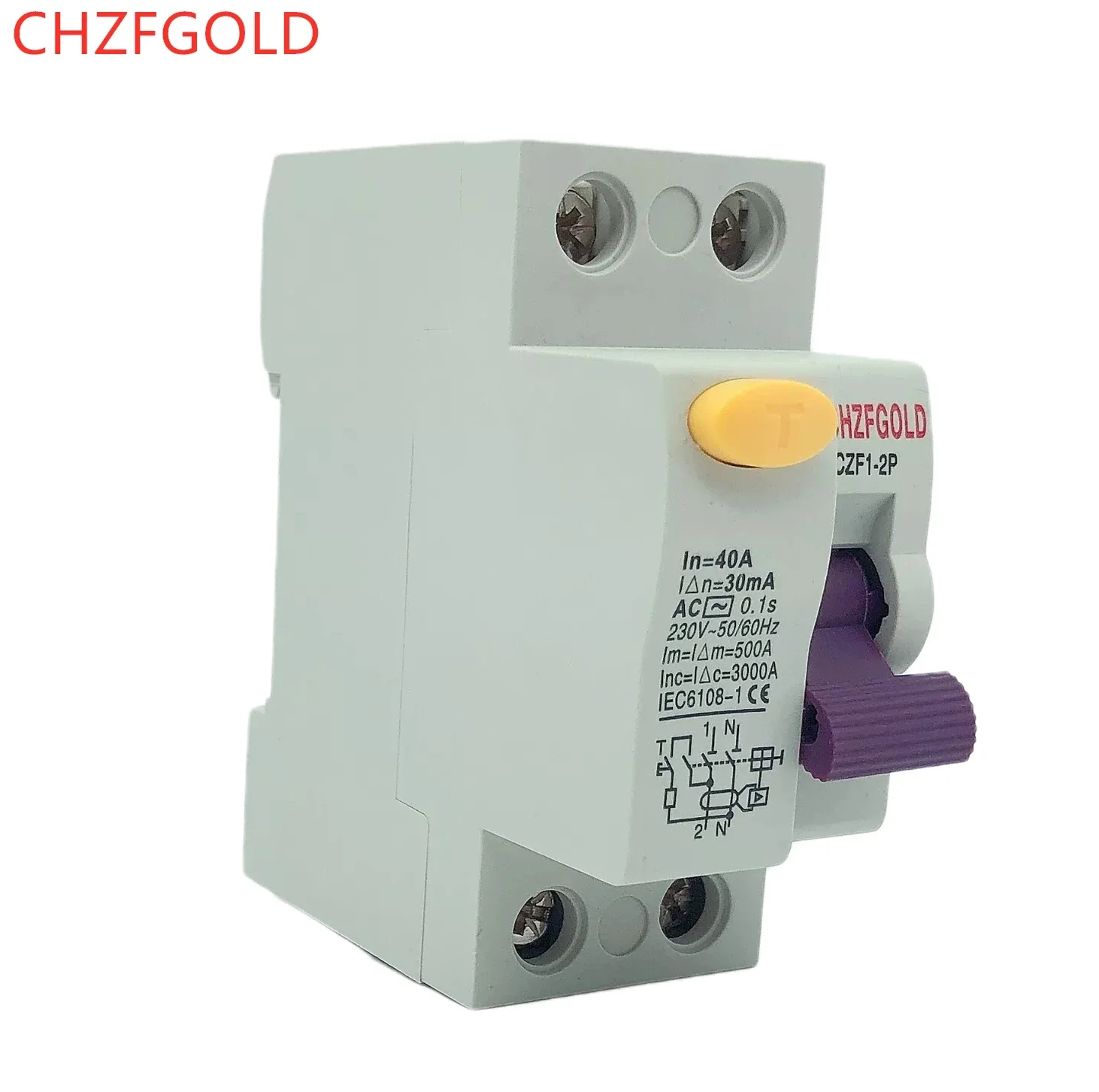 230V 1P+N Residual Current Circuit Breaker With Over And Short Current Leakage Protection RCBO RCCB MCB DIY