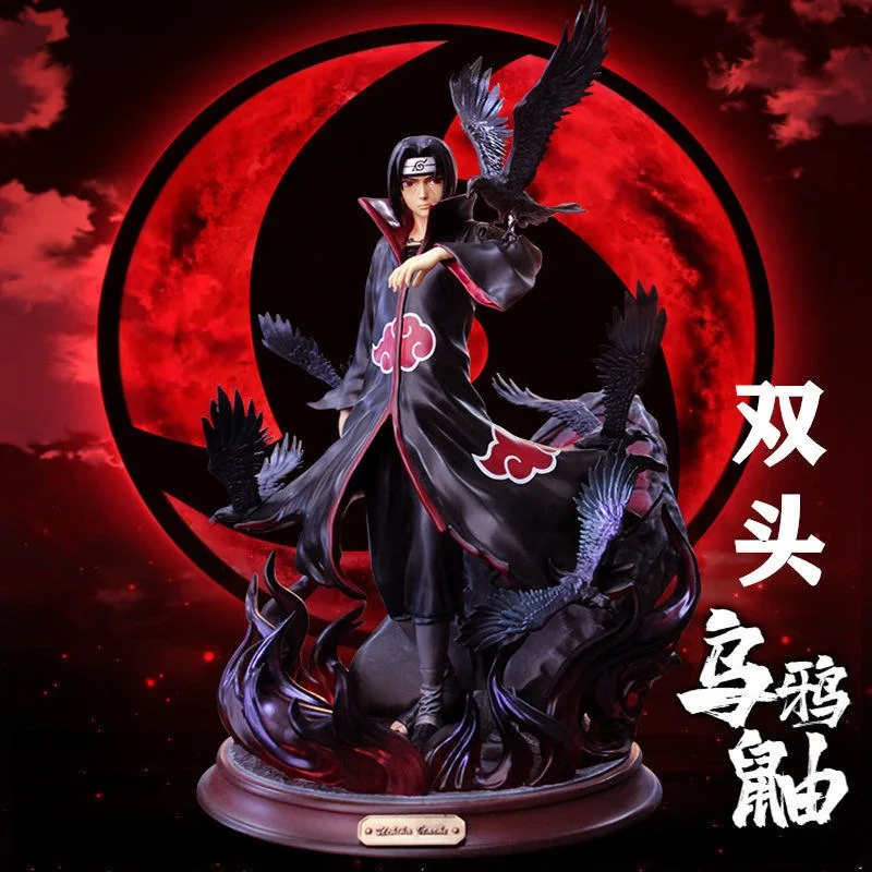 

Naruto double-headed eagle crow Itachi Akatsuki organization Uchiha Itachi statue hand model ornaments