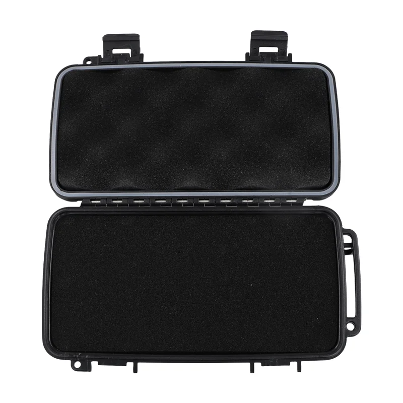 B17C Black Hard Shell ABS Carrying Toolbox Shockproof Portable Toolbox Secure Tools Safety Instrument Tool Storage Case