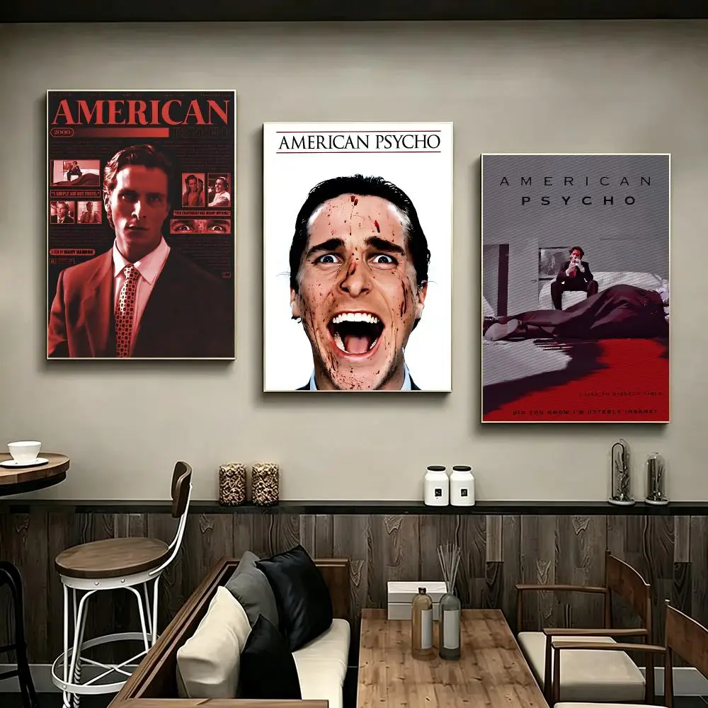 Movie American Psycho Poster Poster HD Printing Modern Minimalist Style Wall Art Home Decor For Office Bedroom Gift