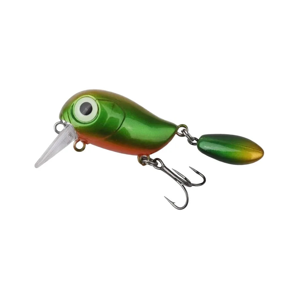 Mini Spinner señuelo brillante cuchara crankbait para pesca al aire libre