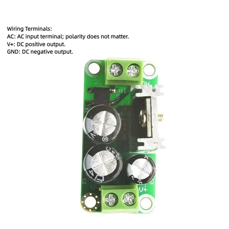 Single Regulated Power Module Short Circuit Proof Rectifier Filter Board DC 5V-24V for School Physics Experiment Projects