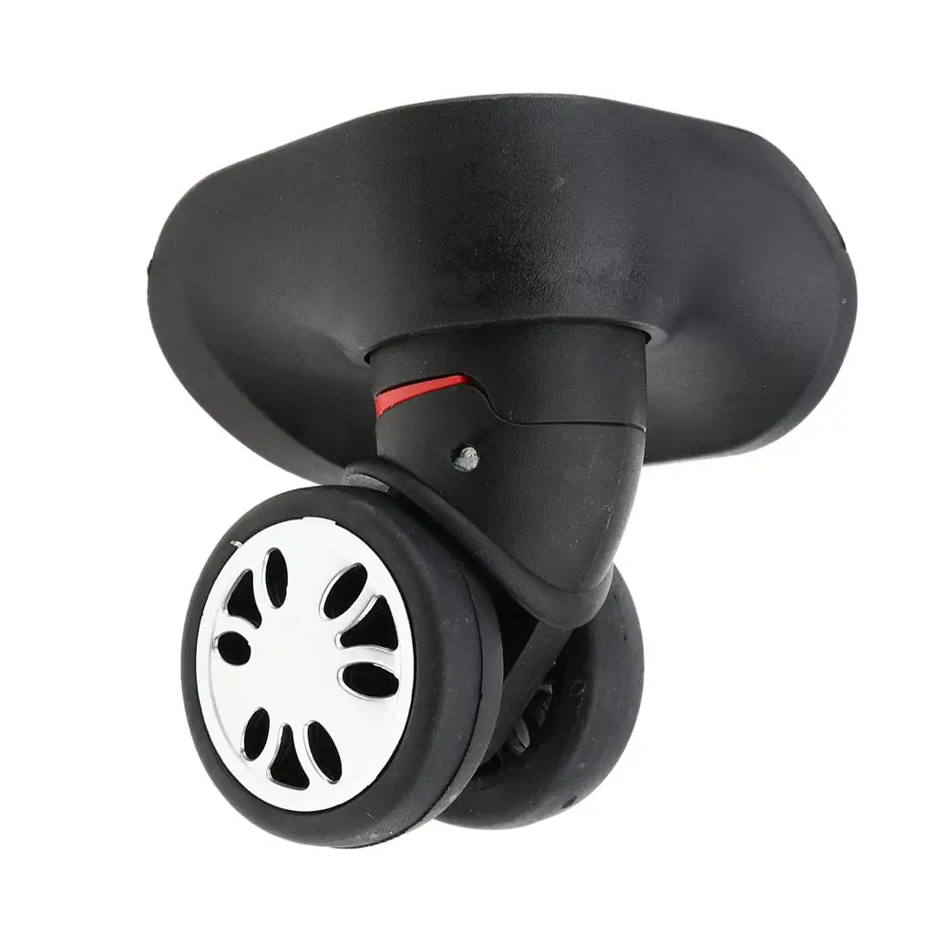 Replacement Wheels for Luggage Pair 50mm PVC Silent Smooth Rolling Universal Swivel Casters for Suitcase Repair Use