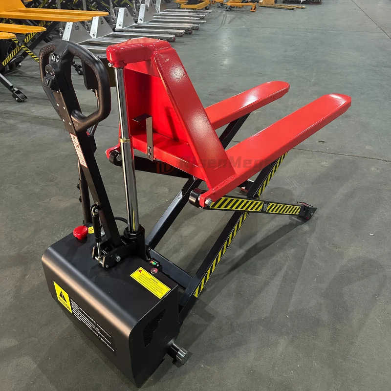 

Risenmega Factory Sales Full Electric Scissor Pallet Truck Lifting Machine 1000KG-1500KG Capacity Lithium Battery Forklift