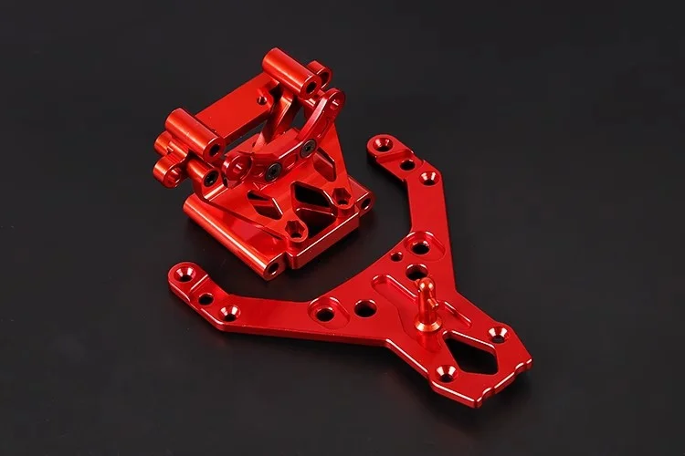 Usinagem CNC de liga de alumínio amortecedor torre conjunto de placa de conexão superior se encaixa em 1/5 ROFUN HPI BAJA
