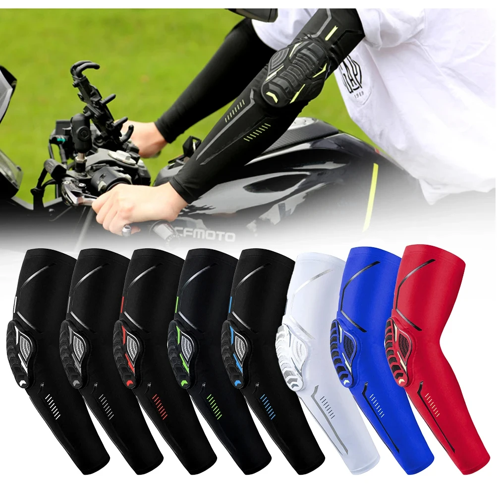

1 Pair Sports Crash Proof Elbow Support Pad Elbow Brace Arm Compression Sleeve for Outdoor Basketball Football Bicycle Protector