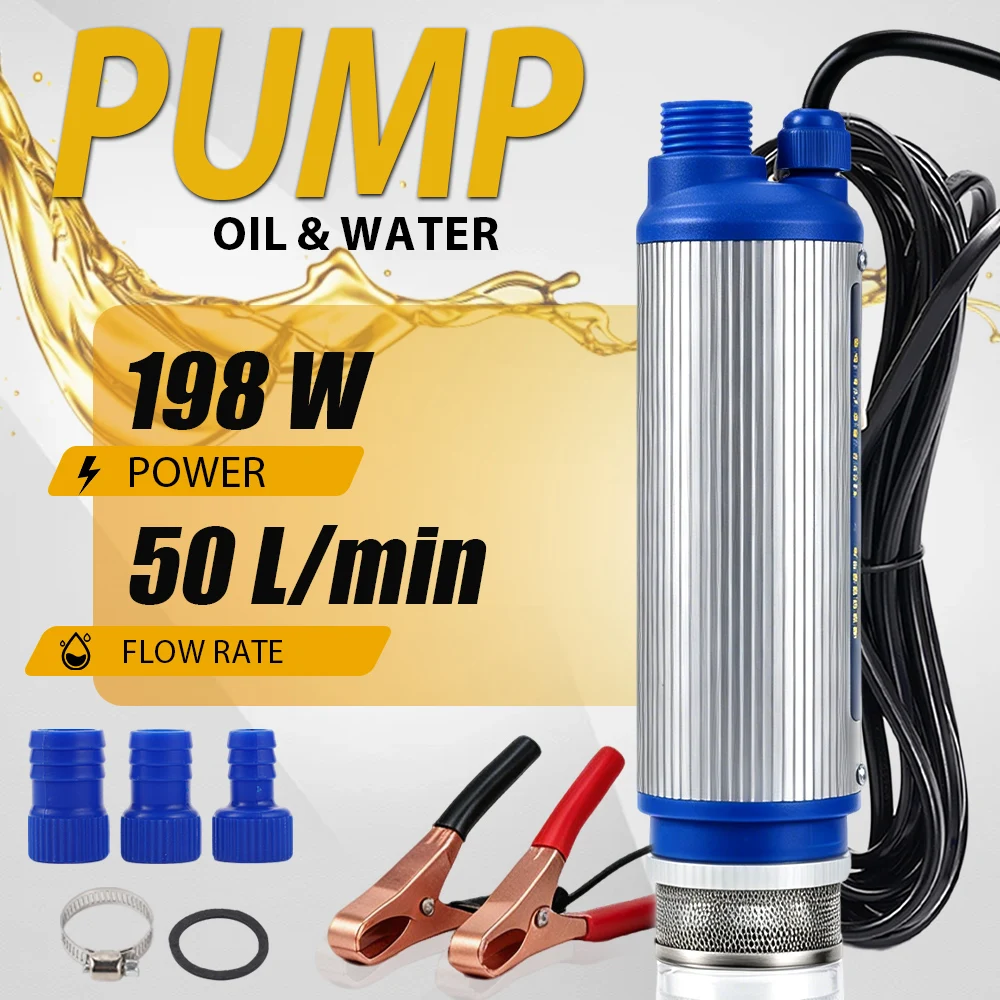 Electric Car Pump 12V Portable Mini For Pumping Diesel Oil Water Transfer Pump Strong Oil Extraction Pump For Camping Fishing