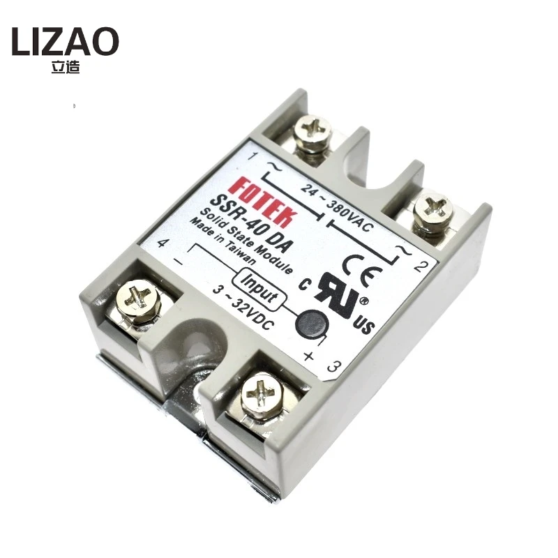 Solid State Relay SSR-10DA SSR-25DA SSR-40DA 10A 25A 40A Actually 3-32V DC TO 24-380V AC SSR 10DA 25DA 40DA