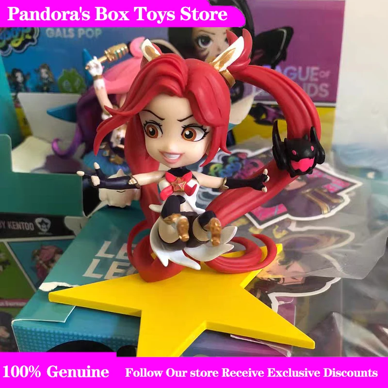 Auténtica Caja Misteriosa Bandai Lol Gals Pop, Figura Coleccionable Chibi Champion, Decoración de Escritorio, Juguete Coleccionable, Regalo para Enamorados