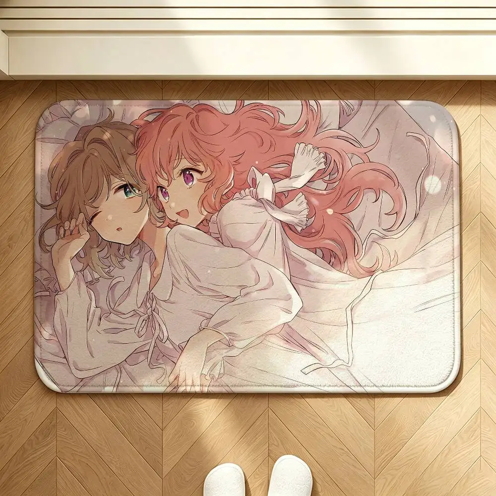 Sheena Totsuki Mimi Kagari Seiran Lizzy Ari Short Plush Rug Machine Washable Soft Comfortable Anti‑Slip Floor Mat Home Decor 4