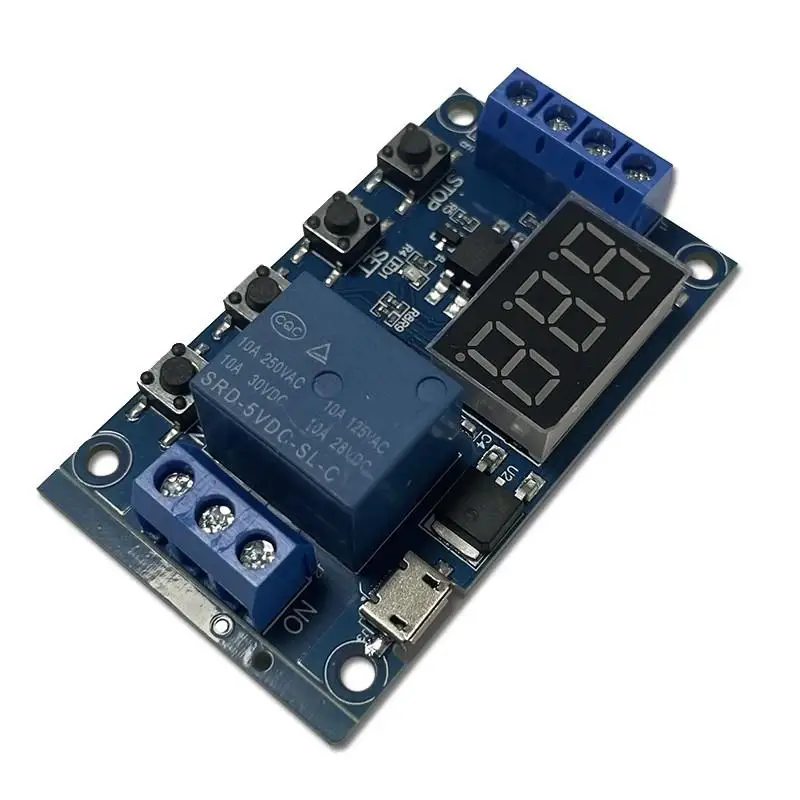 One relay module, delay power-off, disconnect, trigger delay, cycle timing circuit switch, with USB