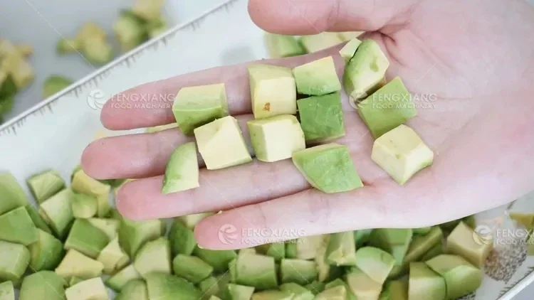 400W Fruit & Vegetable Dicing & Cube Cutting Machine with Engine-mango & apple