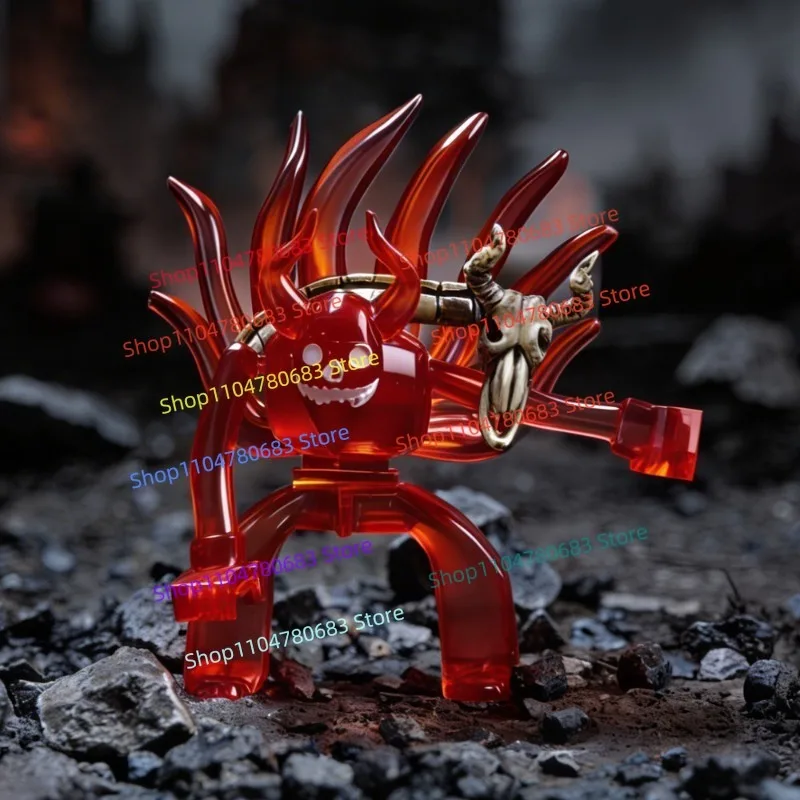 

Конструктор MOC: Минифигурка Воин-Булл (Красный Бык), сборная модель, украшение, аниме-персонаж из ТВ, игрушка, подарок, коллекционная фигурка
