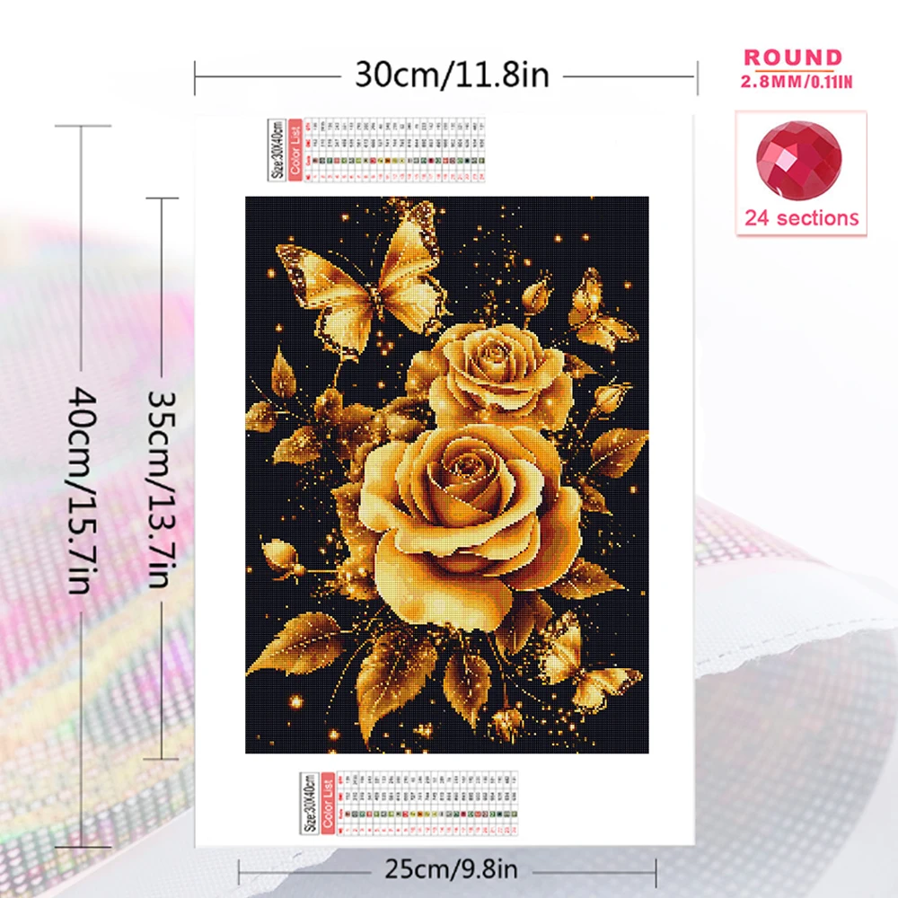 1PC frameless  Diamond Paintin - đánh giá và giá Embroidery Rose