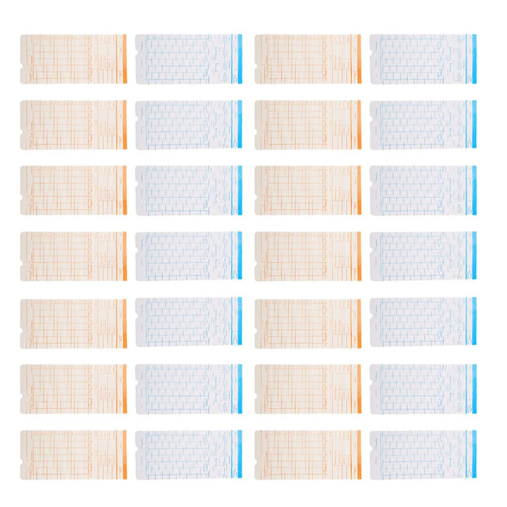 Cartes d'enregistrement de présence 285 pièces: cartes de temps Double face pour les employés compatibles avec les horloges perforées, feuilles de temps hebdomadaires pour