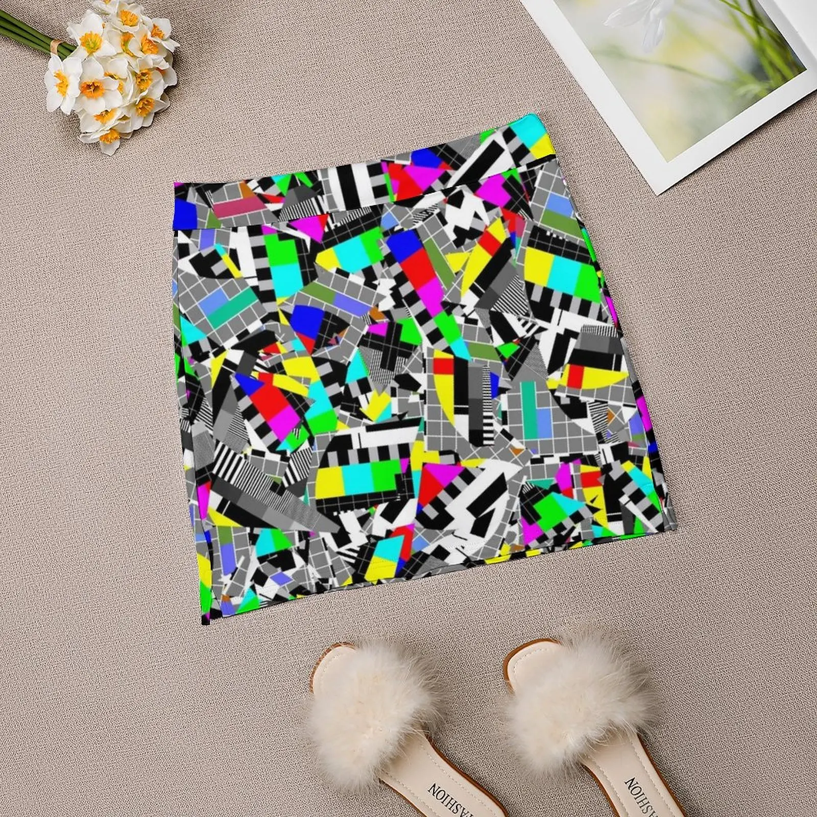 تلفزيون اختبار صورة الكورية أزياء تنورة الصيف التنانير للنساء ضوء برهان بنطلون تنورة التلفزيون لا إشارة نمط اللون يرجى #5