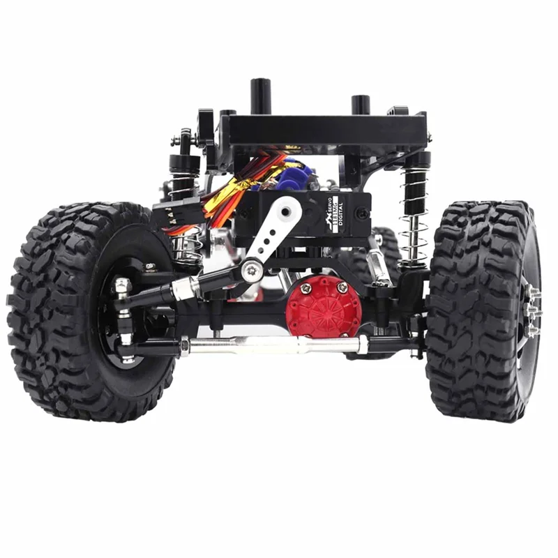 

Practical Metal Link Rod Mount Base and Axle Up Servo Bracket Mount for WPL C14 C24 C34 C44 C54 1/16 RC Car Upgrade Parts, Black