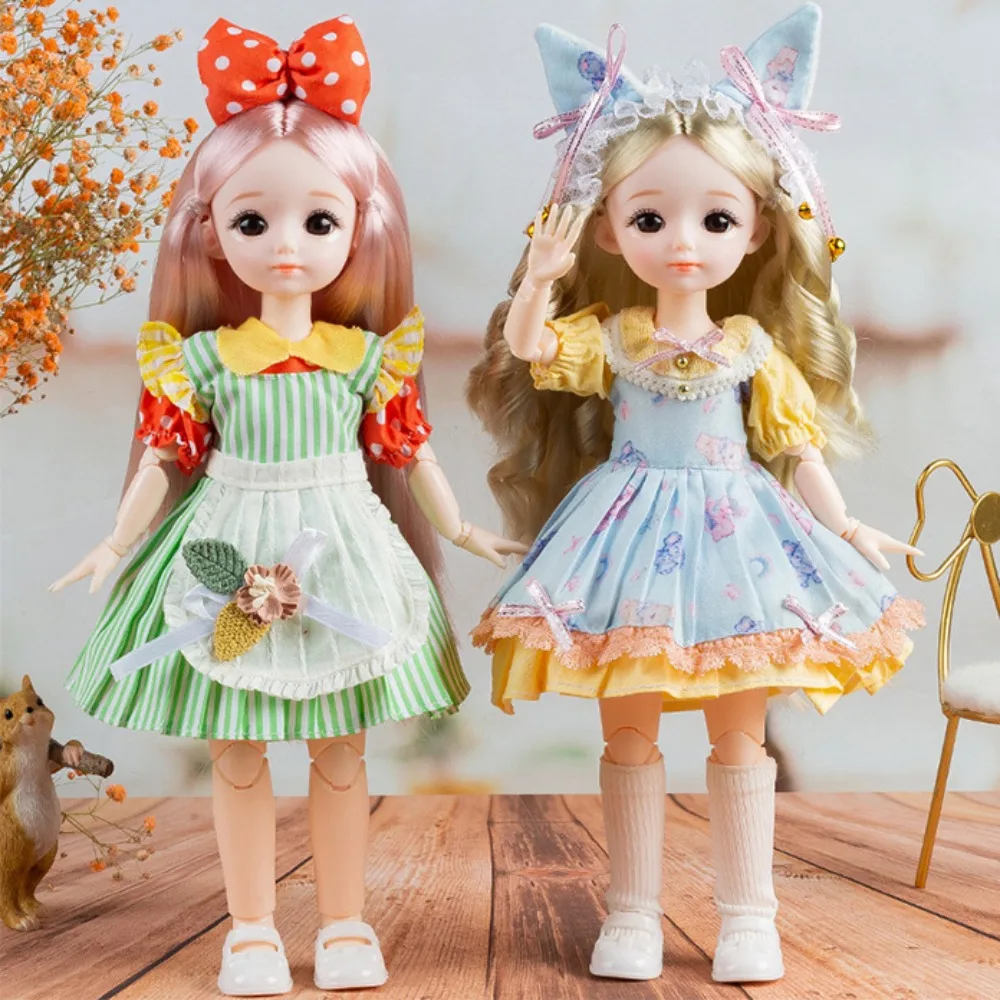 Bonecas bjd, bonecas e roupas com dobradiças, 13 articulações móveis, articulações removíveis, olhos 3d, boneca, olho marrom, anime